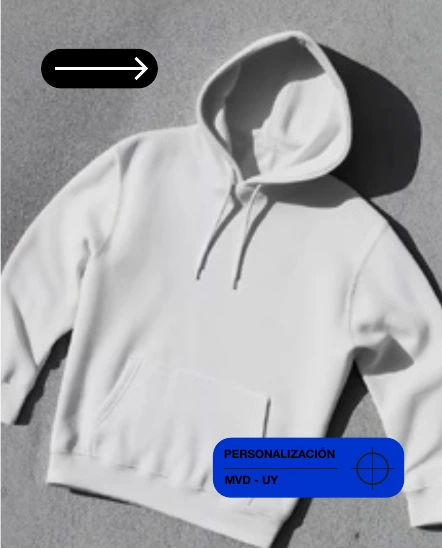 Buzo blanco con recursos gráficos IDENTIKO del manual